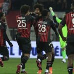 Jugadores del OGC Nice celebrando