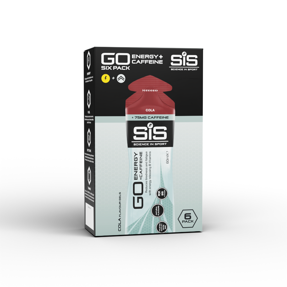 GO Energy + Caffeine Gels - 6 Pack