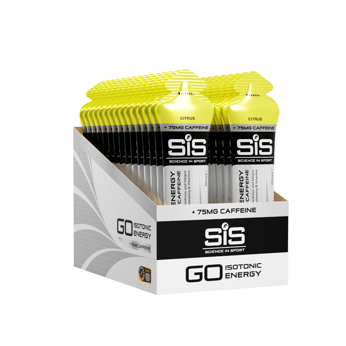 GO Energy + Caffeine Gel 60ml 30 Pack - Citrus