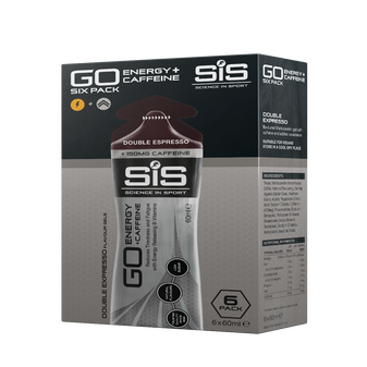 SiS GO Energy + Double Caffeine Gel 60ml 6 Pack Double Espresso