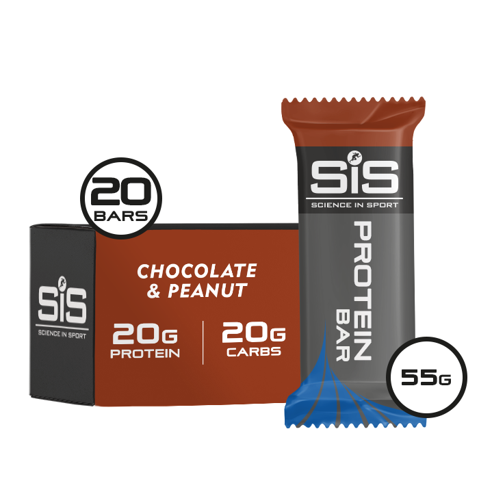 Pack 12 barritas proteína sabor chocolate y cacahuete
