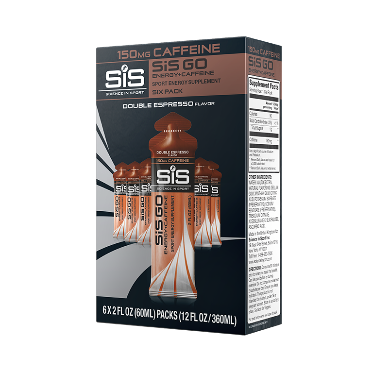 Sis Go Energy Double Caffeine Gel 60ml 6 Pack Double Espresso Science In Sport