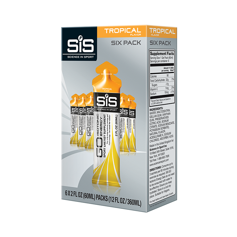 Sis Go Isotonic Gel 60ml 6 Pack Tropical Science In Sport