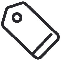 outlined Price tag