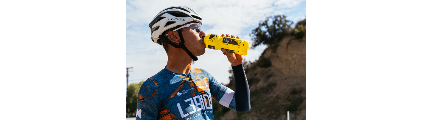 Legion of LA rider hydrating