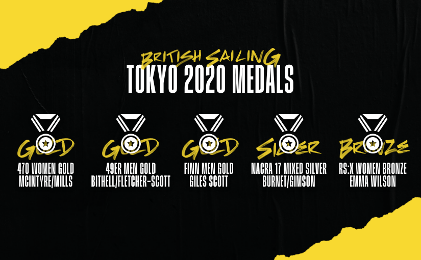 sailing medals graphics