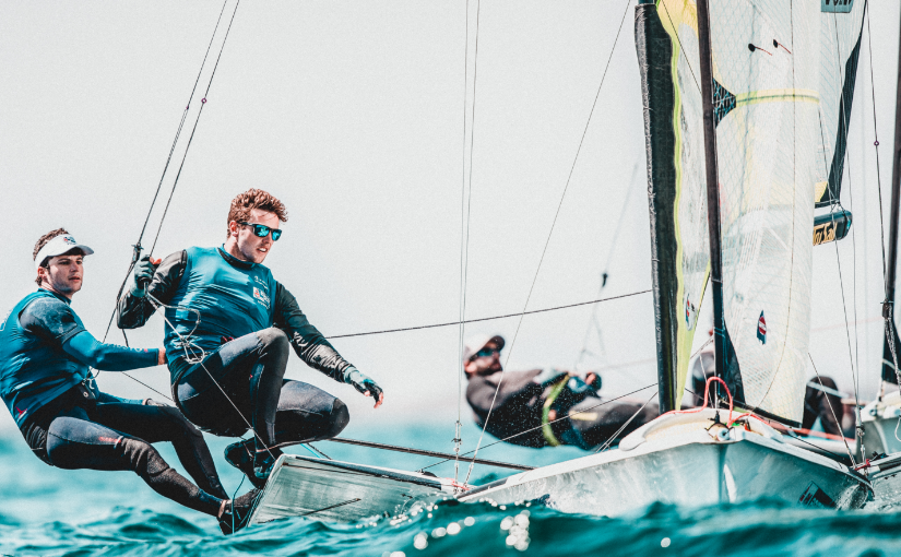 two men sailing