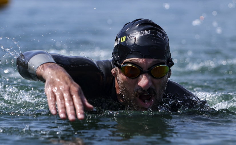 Tim Don swimming
