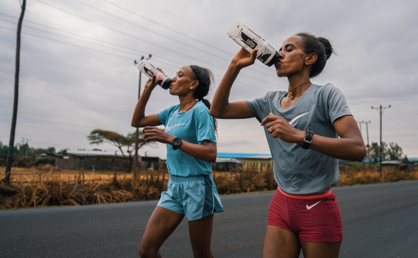 ERT running with SiS waterbottles