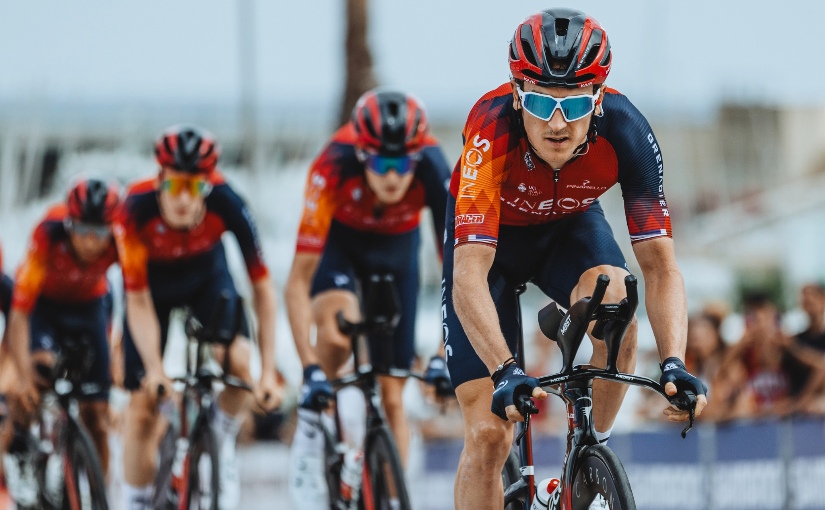 Ineos Grenadier cycling at Vuelta