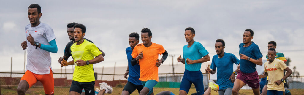 Entraînement de l'équipe de course d'élite