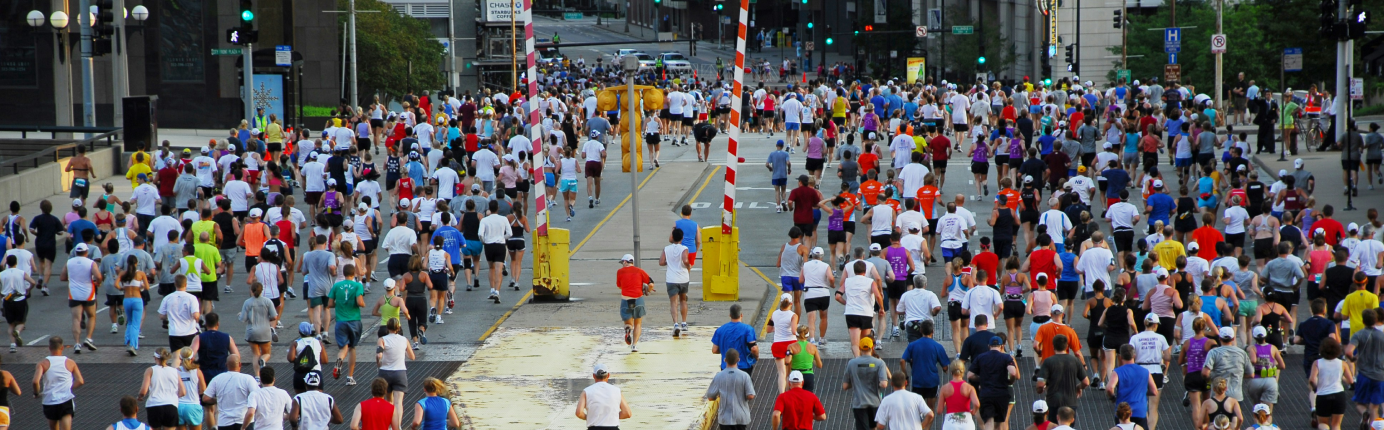 'Chicago Marathon down Columbus Drive